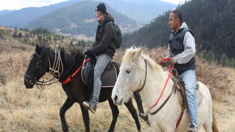 Bhutan Horse Riding Monastery Trail