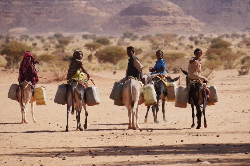 Nomadic Villagers in Sudan