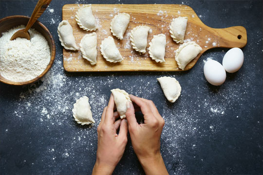 handmade pierogi