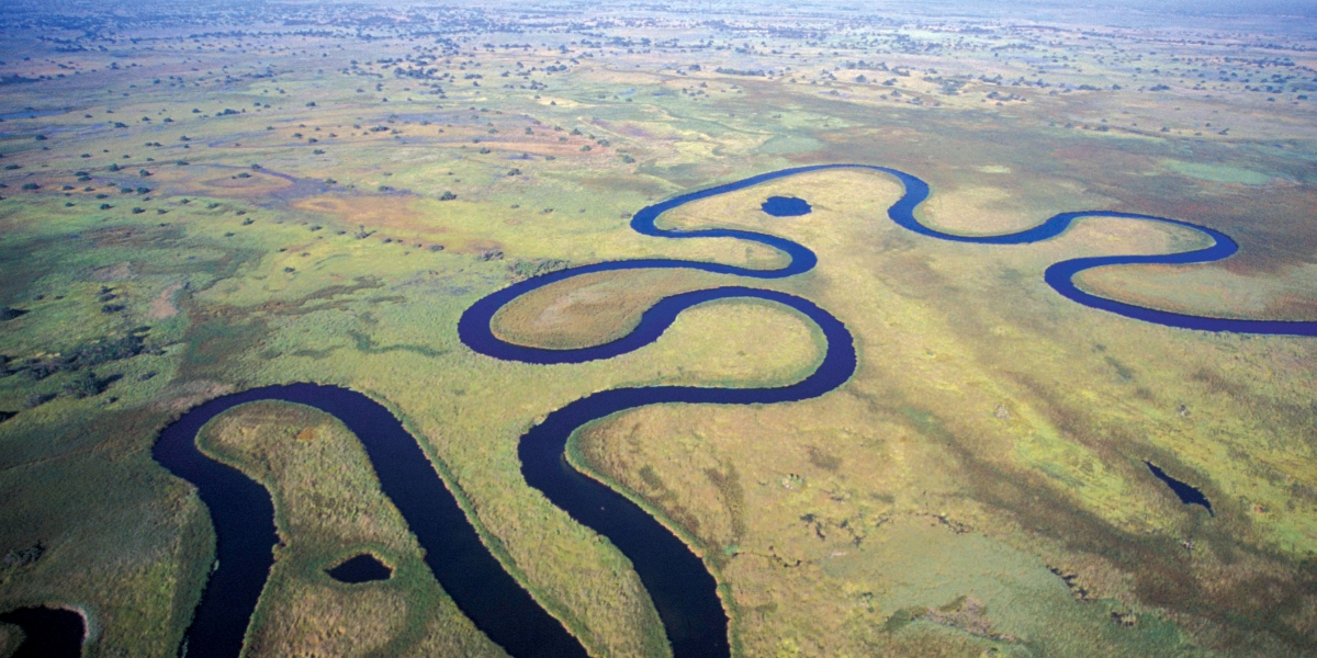 Okavango River delta botswana